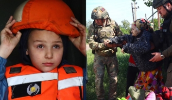 З села на Донеччині евакуювали багатодітну родину, яка вдруге вимушено тікає від війни